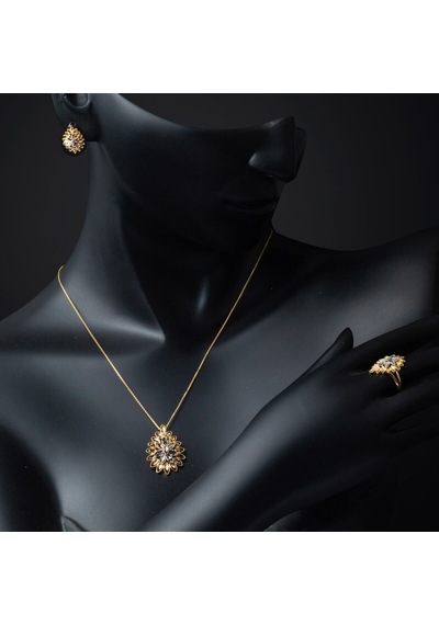 Bilezikci Yaşam Çiçeği 14 Ayar Altın Spor Set Stlbs14k30084