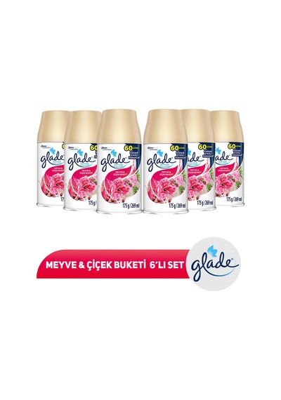 Glade Oda Kokusu Yedek Meyve & Çiçek Buketi 6'lı Set
