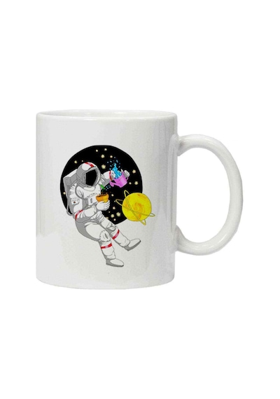 Kupa Bardak Black Haired Male Anime Character Astronaut Outer