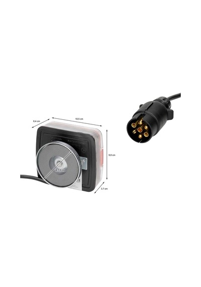 Led Römork Stop Lambası 7 Pin Set Mıknatıslı 10 Metre - 12v-1000