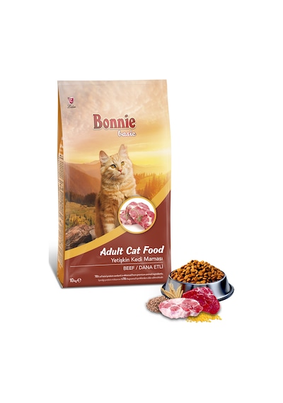 Bonnie Sığır Etli Yetişkin Kedi Maması 10 KG