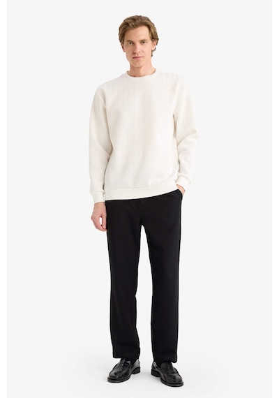 Defacto Regular Fit Bisiklet Yaka Sweatshirt F9854ax26spwt32 Beyaz-wt32