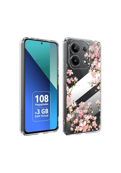 Ceptecepnet İnfinix Hot 40 İle Uyumlu Özel Tasarım Baskılı Kamera Korumalı Şeffaf Telefon Kılıfı 1
