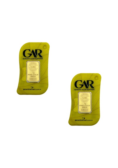 1 Gr 24 Ayar Gar Gram Altın 2'li