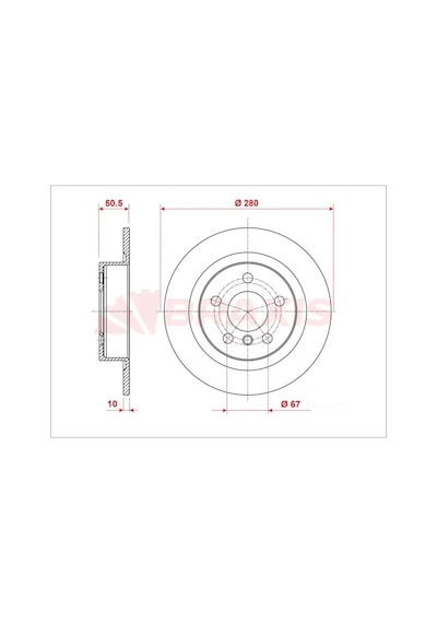 Bmw 216d F44 Arka Fren Diski 2020-2024 Braxıs Ae0959 2adettir