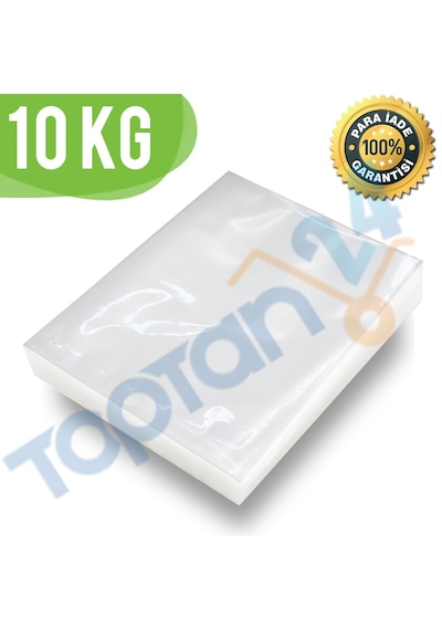 10 Kg Gıda Vakum Poşeti 80 Mikron Düz Vakum Poşeti 18X22 K-437