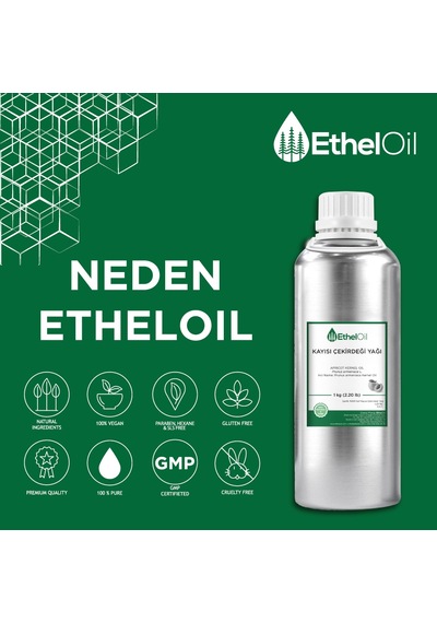 Etheloil Kayısı Çekirdeği Sabit Yağı 1 KG