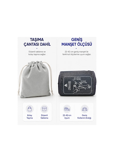 Wohler Üst Koldan Ölçer Dijital Tansiyon Aleti , Nabız Ölçer, TYPC-E , 99 Ölçüm Hafıza Çantalı