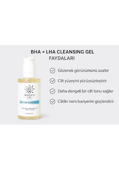 Bha +lha, Salisilik Asit, Siyah Nokta Karşıtı,yüz Temizleme Jeli 200 Ml