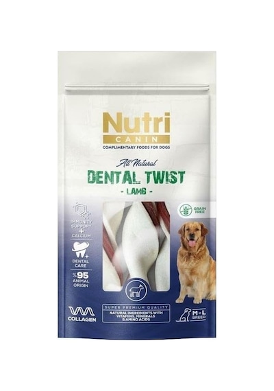 Dental Twist Kuzulu Köpek Ödülü M-l 120 Gr
