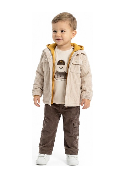 Xo Kids Erkek Çocuk Alt Üst Takım 6-24 Ay 31078 Bej