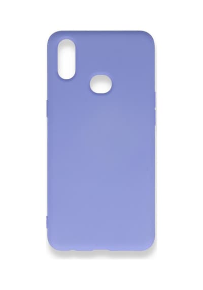Samsung Galaxy A10 S Uyumlu İçi Kadife Lansman Tasarım Silikon Telefon Kılıfı Lila