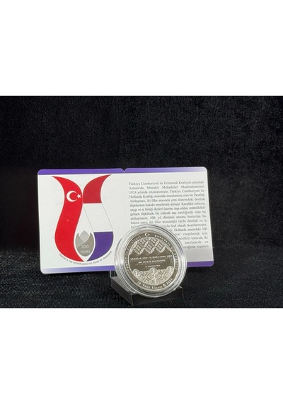 Hollanda Ile Dostluk Antlaşması'nın 100. Yılı Gümüş Hatıra Parası