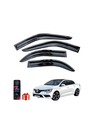 Caraks Megane 4 Mügen Cam Rüzgarlığı Sedan 2016 Sonrası 4'lü Takım + Koku