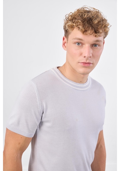 Dufy O Yaka Triko Tshirt Somon