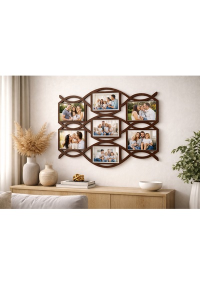 Resim Çerçevesi 7li Oval Şık Ve Modern Mrcçerçevelerim10001231
