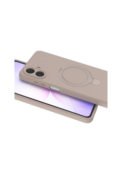 Samsung Galaxy A07 4g Regal Magsafe Standlı Kapak - Çöl Titanyum