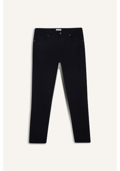 Defacto Slim Fit Dar Kesim Dar Paça Pantolon B2089ax25aunv91 Lacivert