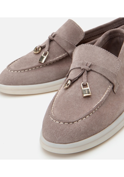 Hotiç Kadın Süet Deri Vizon Klasik Loafer 01ayh308760a450 Vizon-taupe Vizon