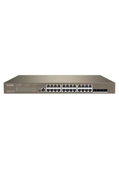 Tenda Teg5328xp-24-410w 24 Port Poe 10/100/1000 24 Port Poe 4 X Sfp 410w Layer 3 Yönetilebilir Rack Mount Swıtch
