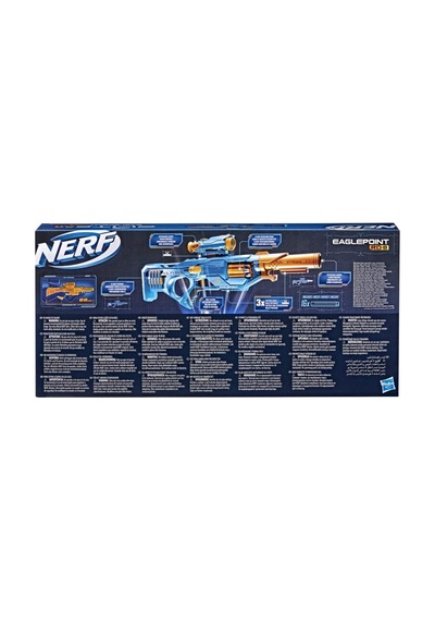Hasbro Nerf Elite 2.0 Eaglepoint Rd-8 Atıcı 8 Dart Tamburu, Çıkarılabilir Nişan Dürbünü Ve Namlu, 16 Nerf Dart,