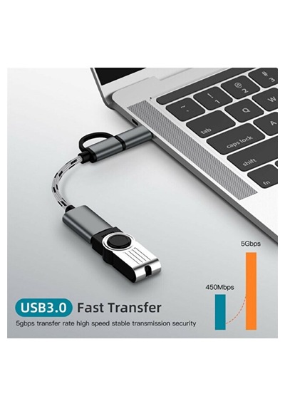 Tüm Cihazlar Akıllı Telefon Tablet Çoklayıcı 3'ü 1 Arada Otg Adaptör Usb 3.0+type-c + Micro Usb Hub
