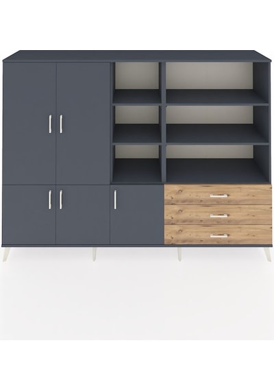 Hyperion Dolap 11 Raflı 3 Çekmeceli 5 Kapaklı 220x44x163 Antrasit-antrasit/çam Antrasıt/atlas Çam - Antrasıt Hyperion Dolap 11 Raflı 3 Çekmeceli 5 Kapaklı 220x44x163 Antrasit-antrasit/çam Antrasıt/atlas Çam - Antrasıt