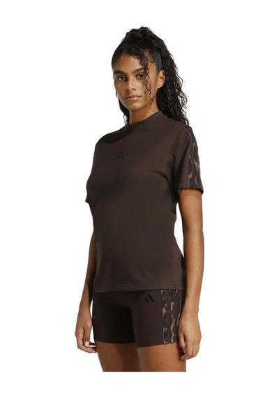 Adidas W Aop 3s T Inf Kahverengi Kadın T-shirt Ke8830