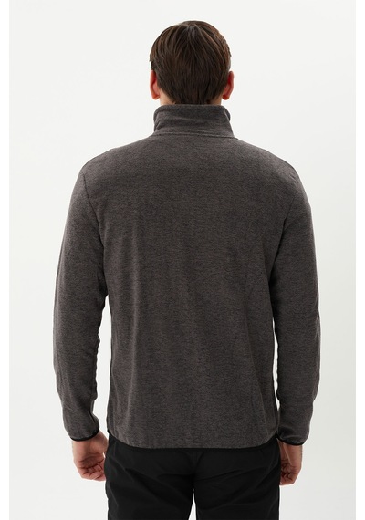 Exuma Erkek Tam Fermuarlı Polar 2112126 Grey