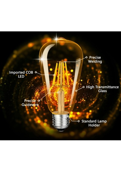 Rustik Ampül Edison Ampül 10 Adet