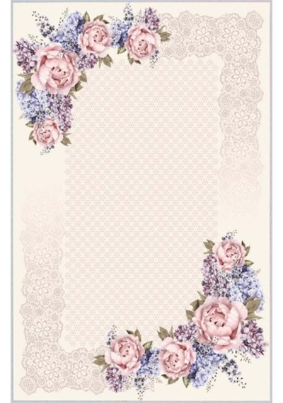 Rovigo Home Dijital Baskı Kaymaz Taban Salon Halısı Rvg1119 Çok Renkli