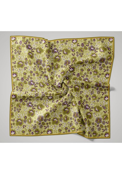 Silk Home Soft Eşarp 73090-29 Yeşil Bej, Mor, Sarı, Eflatun