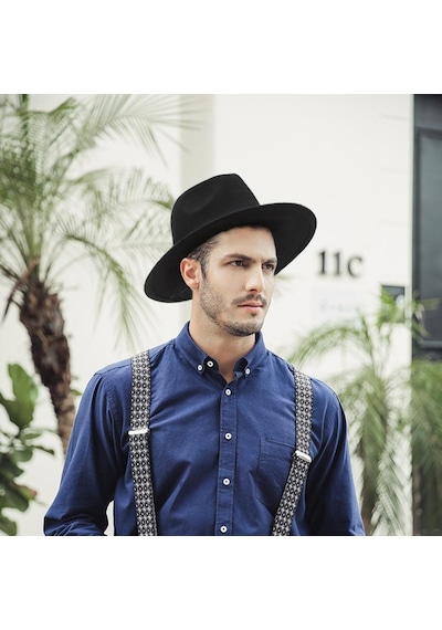 Erkek Fedora Kışlık Fötr Şapka