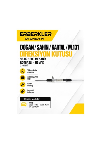 Direksiyon Kutusu Mekanik - Tofaş Doğan Kartal Şahin 1600 - Erb1741