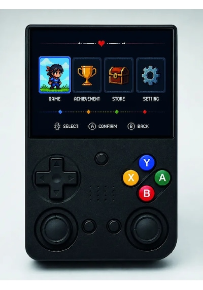 Lcd Retro Oyun Konsolu Tv Bağlantı Destekli Çift Analog Joystick El Tipi Konsol