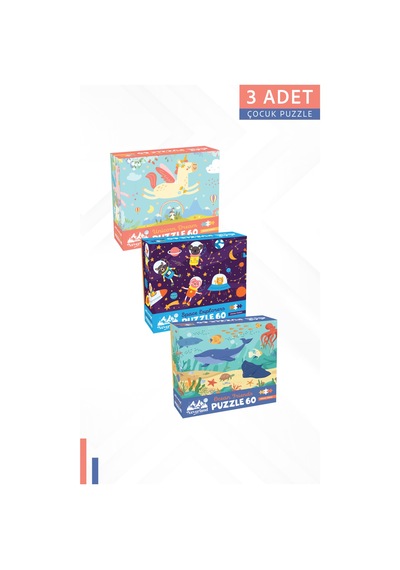 3adet 60 Parça - Unıcorn Rüyası Ve Uzay Kaşifleri Veokyanus Arkadaşları