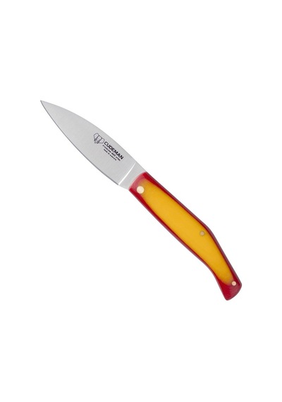 Cudeman 443-bef Catalana L Spanish Flag Micarta Saplı Deri Kılıflı Kamp Çakı Çok Renkli