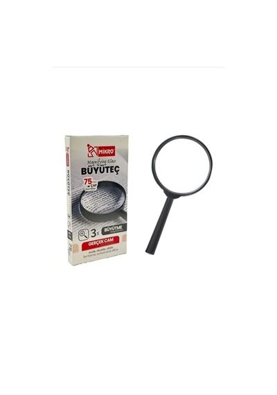 Cam Büyüteç 3x 75 Mm