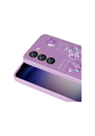 Galaxy Uyumlu A54 Kılıf Kabartma Figürlü Parlak Hptk Toys Silikon Kapak - Beyaz Beyaz
