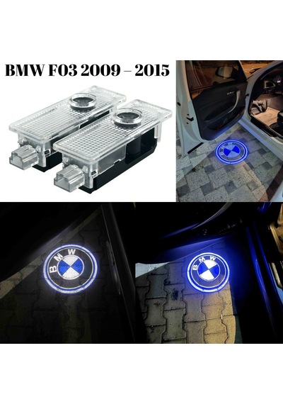 Bmw F03 2009 2015 Uyumlu Kapı Altı Led Aydınlatma Araca Özel 3 Boyutlu Logo Lazer Işık 2li Set