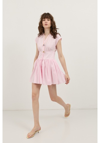 Antioch Mini Poplin Kadın Elbise Pembe