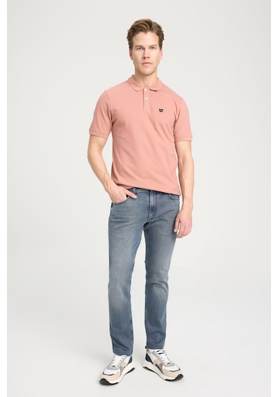 Regular Fit Normal Kesim Polo Yaka %100 Pamuk Gül Kurusu Tişört W7D5K4XX2T532 Pudra