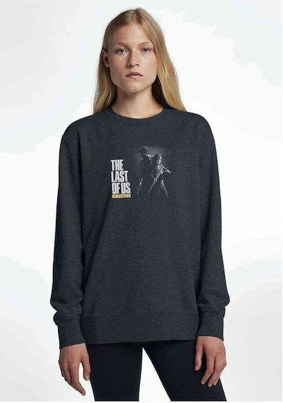 The Last Of Us Remastered Baskılı Füme Antrasit Kadın Sweatshirt (534637949)