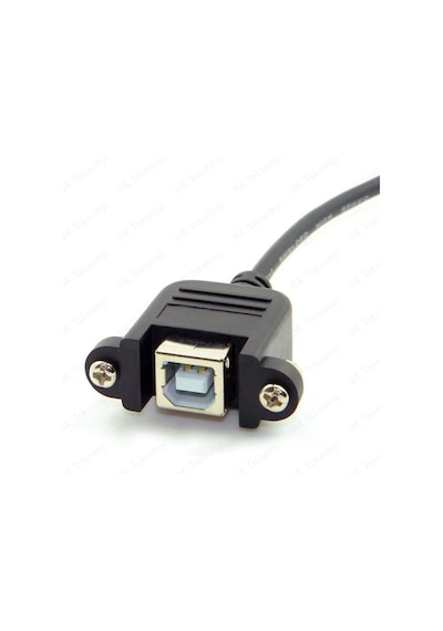 Panel Tipi Vidalı Usb 2.0 B Dişi-erkek Yazıcı Uzatma Kablosu