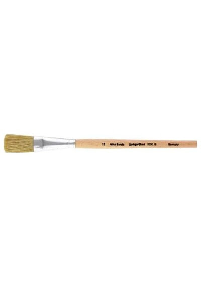 Parlak Saçlı Evrensel Fırça, Oval, Boyut 10