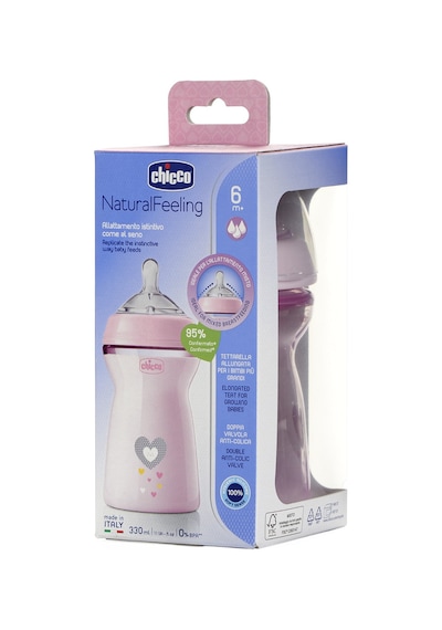 Chicco Naturalfeelıng Pp Biberon 6 Ay330ml-gırl 00081335100000