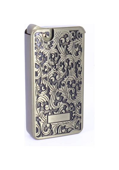 Mum Alev - Soft Flame Metal Kasa Çakmak - Gravür İşlemeli Bronz