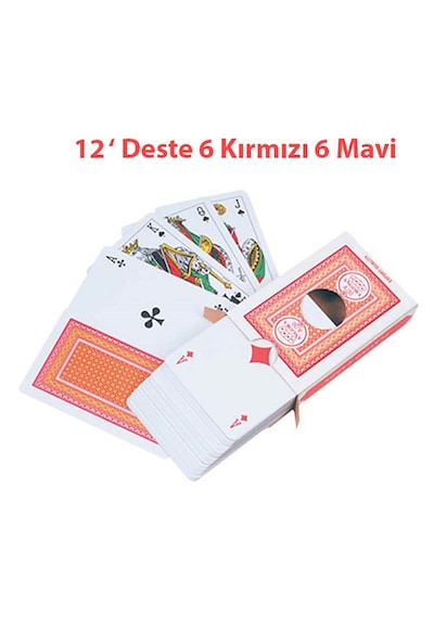 Angora İskambil Oyun Kağıdı 12'Li Deste