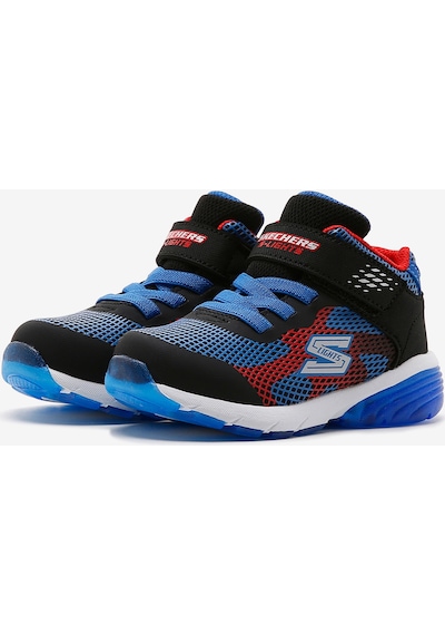 Skechers Rapid Charge - Movrux Küçük Erkek Çocuk Siyah Işıklı Bot 402032n Bkrb Siyah
