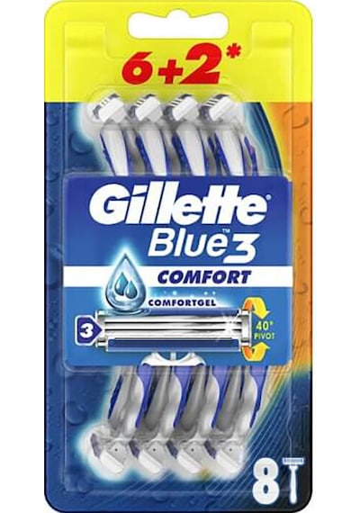 Gillette Blue3 Tıraş Bıçağı 6+2 Comfort